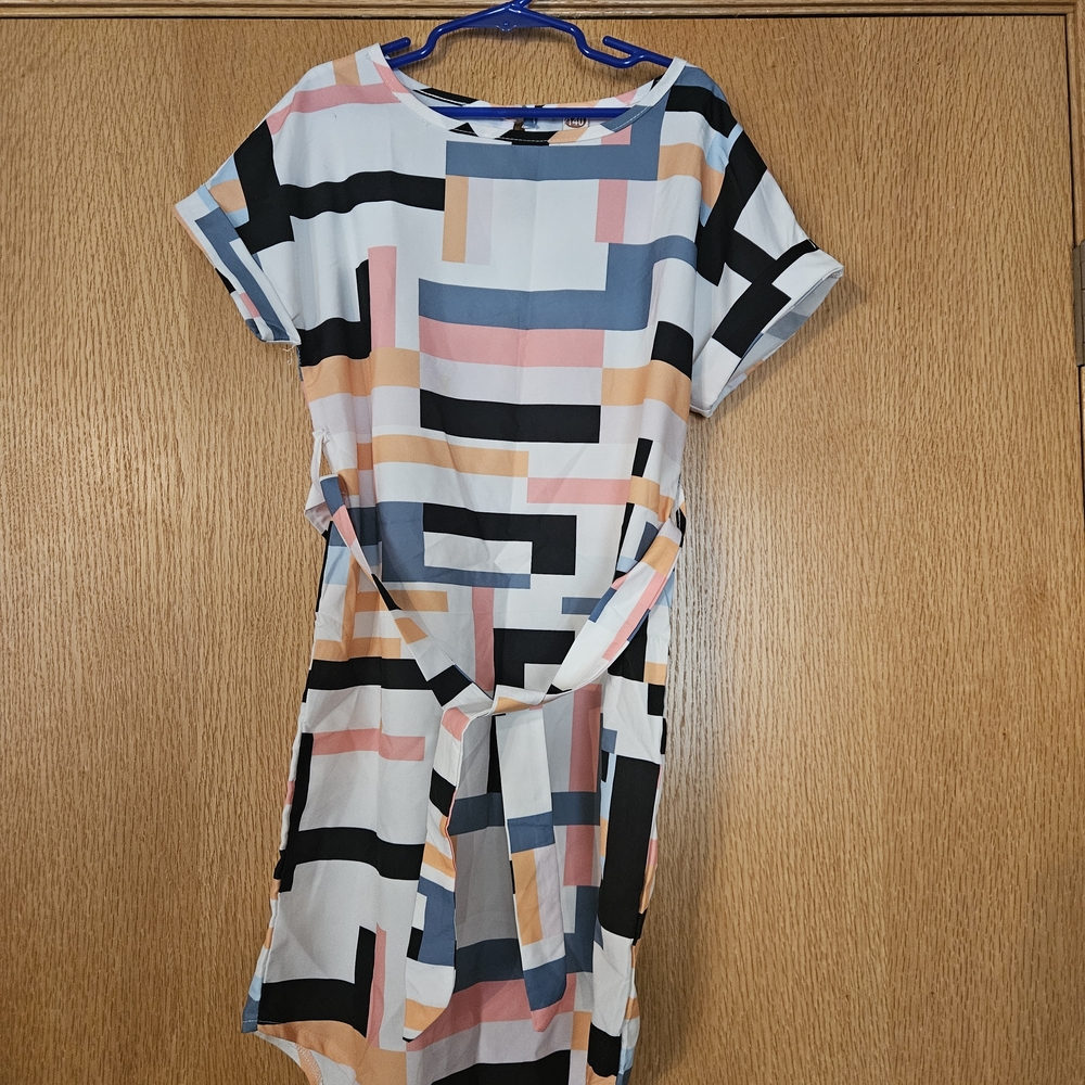 Colorful Geometric Kids Dress
